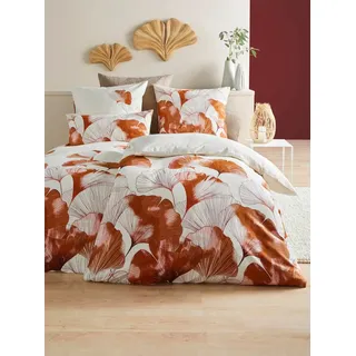 heine Bettwäsche Bettwäsche, Mako-Satin, Satin, 2 teilig, Mako-Satin, Satin braun