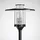 LED-Mastaufsatzleuchte Aluminium 69 0 cm inkl LED-Lampe schwarz
