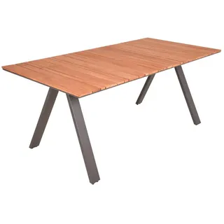 deluke Gartentisch 180 x 90 x 74 cm Anthrazit