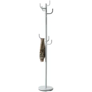Idimex Kleiderständer, Weiß, Metall, Vintage, 30x174x30 cm, Garderobe, Garderobenständer