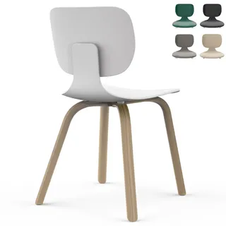 Klöber CoMeet wood com66 | Küchenstuhl | Besucherstuhl | Holzbeine | Konfigurator