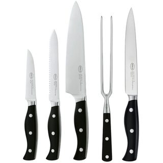 RÖSLE Fischentschupper Messer-Set PURA inkl. Tranchiergabel 5tlg bunt|silberfarben