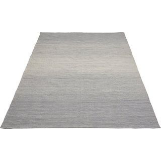 Teppich Opland, Andiamo, rechteckig, Höhe: 8 mm, meliert, mit Farbverlauf, reine Baumwolle grau 70 cm x 140 cm x 8 mm