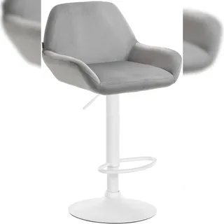 CLP Barhocker Braga 60 x 40 x 75 cm grau/weiß
