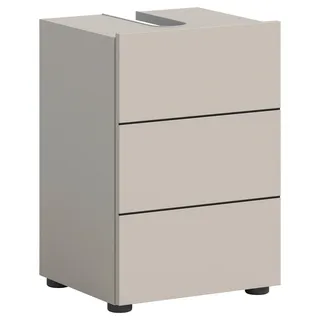 xonox.home Waschbeckenunterschrank Vira 38 x 56 cm Kaschmir/Schwarz