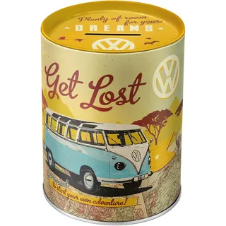 Nostalgic-Art Retro Spardose, 1 l, VW Bulli – Let's Get Lost