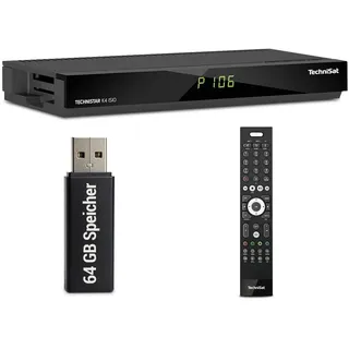 TechniSat TECHNISTAR K4 ISIO Kabel-Receiver vierfach-Tuner + 64 GB USB Stick NEU