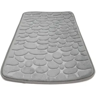 Intirilife Duschvorleger Grau 80 x 50 cm