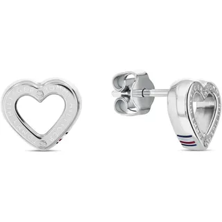 Tommy Hilfiger Jewelry Steckerohrringe für Damen aus Edelstahl in Herzform - 2780971