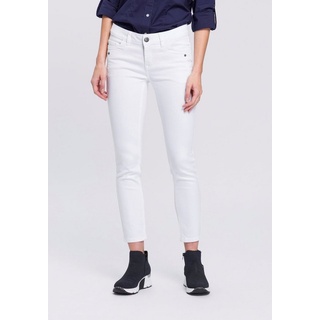Arizona 7/8-Jeans mit Keileinsätzen Low Waist weiß 40