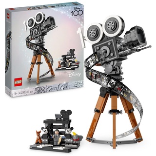 LEGO 43230 Disney Kamera – Hommage an Walt Disney, Set zum 100-jährigen Jubiläum für Erwachsene mit Micky- und Minnie Maus-Minifiguren, Bambi-...