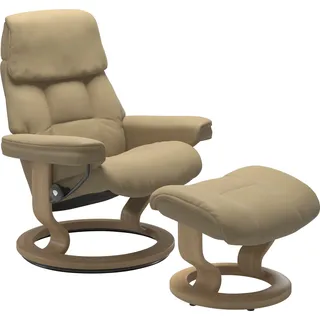 Stressless Relaxsessel Ruby Leder 74 x 97 x 74 cm Beige mit Classic Base