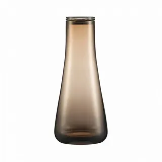 blomus Wasserkaraffe -BELO- Designer-Wasserkaraffe aus mundgeblasenem Glas, Hochwertig, 1200 ml, mundgeblasen, Spülmaschinengeeignet braun