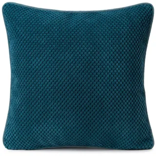 Gözze Zierkissen GÖZZE Kissen SVEN petrol BHT 40x8x40 cm türkis Dekokissen blau