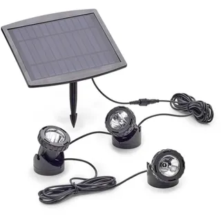 PONTEC PondoSolar LED Set 3 Solar Teichbeleuchtung 3 Stk. schwarz