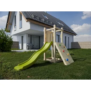Spielturm Junior Two KDI inkl. Rutsche grün