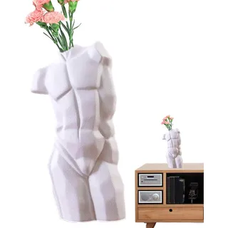 Male Body Vase, Male Body Art Ceramic Plant Vase, Body Flower Vase, Body Art Vase, Human Body Art Vase, Creative Man Statue Art Vase for Flowers