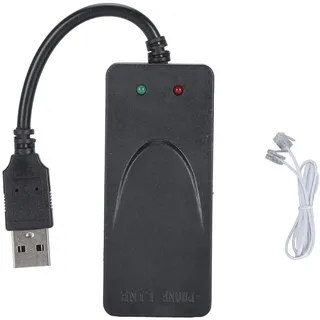 Yanmis USB-Datenmodell, Dual RJ11 Port USB-Faxmodem Computer Laptopfaxmodem USB 56K Externes Modem für 98/2000/XP/Vista, Yanmispsh3vicg79