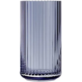 Lyngby Porcelæn - Glasvase H 38 cm, midnight blue
