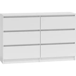 CDF Kommode Malwa M6 120| Farbe: Weiß | Schrank für Dokumente, Kleinigkeiten | Ideal für Wohnzimmer, Schlafzimmer, Kinderzimmer, Jugendzimmer un... - Weiß