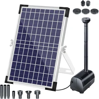 Schwimmender Solarbrunnen Für Teiche, 12-w-gartenbrunnen Mit 9 Verstellbaren Düsen, Gartendekoration Für Teiche, Naturschwimmbecken, Vogeltränken, Umweltfreundliche Solar-teichpumpe