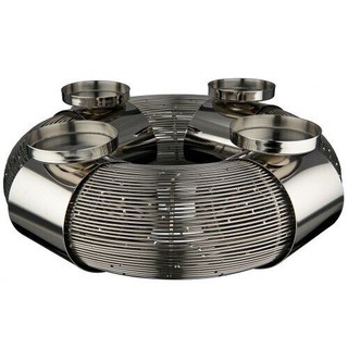 Casablanca Design Adventsleuchter "Laval" 21228 Adventskranz  Edelstahl D 50  cm