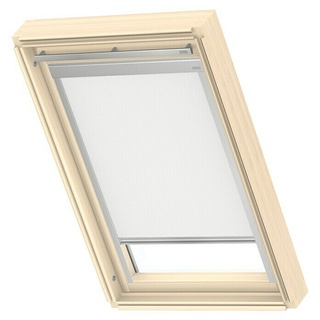 Velux Dachfensterrollo Classic DBL M06 4288  (Farbe: Weiß - 4288, Farbe Schiene: Aluminium, Manuell)