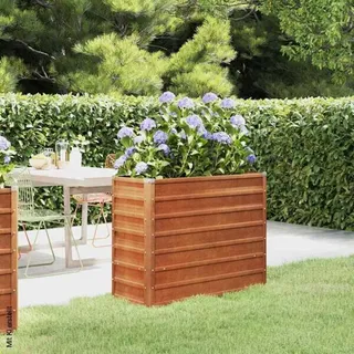 vidaXL Hochbeet Rostig 100 x 40 x 77 cm Cortenstahl