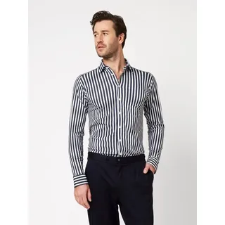 Desoto Langarmhemd Slim Fit Blau L