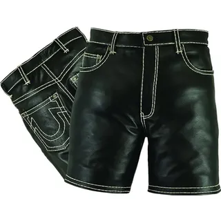 Fuente Leather Wears Lederhose Herren Ledershorts, Schwarz, Lederhose 5 Pocket Lederjeans 44 Herren EU