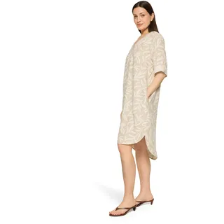 Cartoon Sommerkleid mit Muster Beige 34