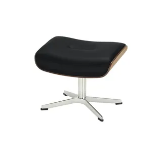 Sofa.de Hocker Timeout Leder 50 x 37 x 38 cm Schwarz