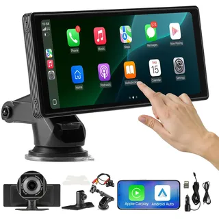 Vevor kabelloses Autoradio (254 mm) HD-Radio mit Touchscreen, Apple CarPlay & Android Auto, Bluetooth, USB, FM, Touchscreen