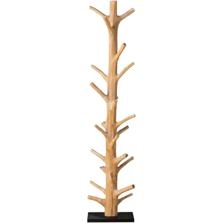 Riess Ambiente Massiver Garderobenständer Tree Nature 170cm Natur Holz Kleiderständer Garderobe Flur Kleiderhaken aus Massivholz