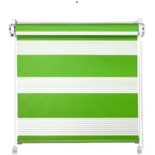 Doppelrollo Klemmfix Click Doppelrollo 3 in 1 Duorollo grün, Clever-Kauf-24, ohne Bohren, Klemmfix, grün grün 85 cm x 215 cm