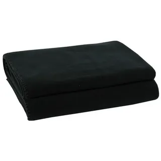 Wohndecke Soft-Fleece Decke 160 x 200 cm schwarz, zoeppritz schwarz