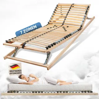 Coemo Ergo KF 7 Zonen Lattenrost Kopf- und Fußteil verstellbar 80 x 200 cm