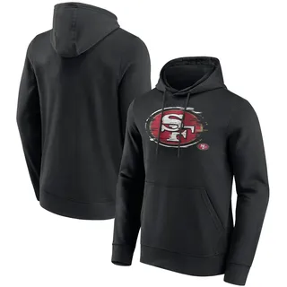 Fanatics Hoodie Worn Graphic rot M