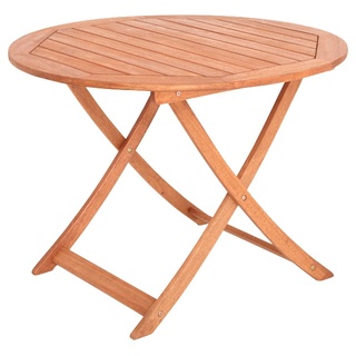 Gartentisch, Ø 100 cm, Höhe: 75 cm, klappbar, beige, Tisch, 94548065-0 B/H/T: 100 cm x 75 cm x 100 cm