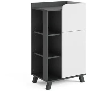 Vicco Midischrank Karen 50 x 90 cm Anthrazit/Weiß