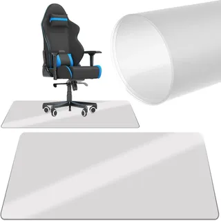 Ruhhy Bodenschutzmatte Universal Bürostuhl Tisch Stuhl Ergometer 100x140x0,05cm milchig weiß