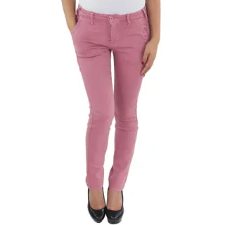 Sotala Damen Chino Skinny Röhren Business Jeans Hose Stretch Hüftjeans Hüfthose Slim Fit Damenhose viele Farben (B) Rosa 40 (L) - 40