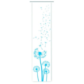 Schiebegardine Dandelions blau Flächenvorhang HxB 260x60 cm - B-line, gardinen-for-life weiß