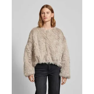 Jacke mit Kunstfellbesatz Modell 'KILCHURN', Beige, 42
