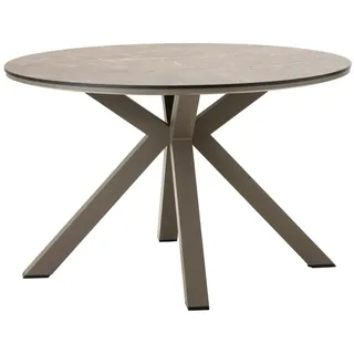 Dehner Marseille Gartentisch Ø 120 x 75 cm Braun
