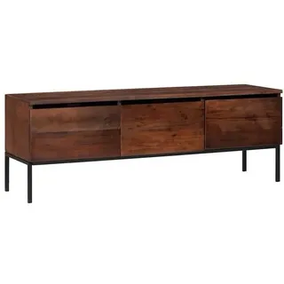 vidaXL Sideboard Medienlagerungsschränke & Regale Honigbraun Akazie Massivholz