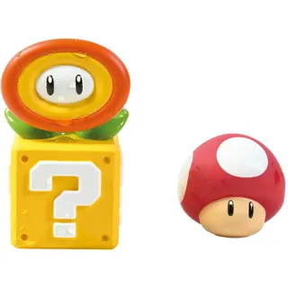TOMY Toomies My Mario – Superpilz & Feuerblume-Wasserspritzer