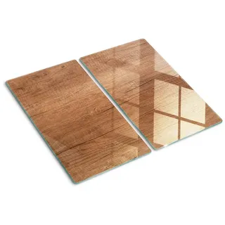 Tulup Herdabdeckplatte 30x52 cm Braun