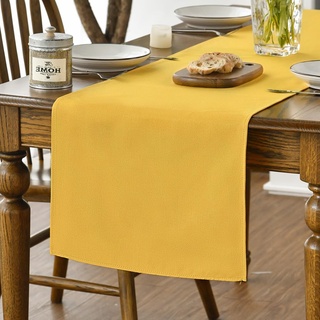 Artoid Mode Gelb Herbst Tischläufer, Sommer Abwaschbar Küche Esstisch Tisch Dekoration Drinnen Urlaub Party Dekor 40x100 cm