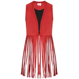 IZIA Weste Boho rot S